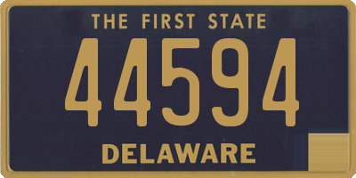 DE license plate 44594