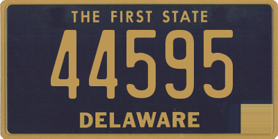 DE license plate 44595