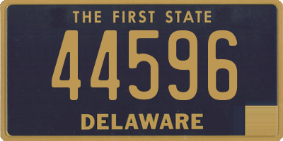 DE license plate 44596
