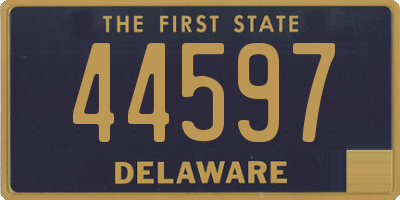 DE license plate 44597