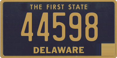 DE license plate 44598
