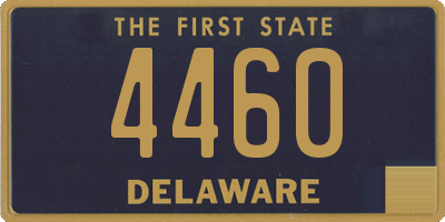 DE license plate 4460