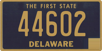 DE license plate 44602