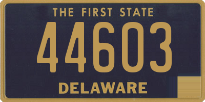 DE license plate 44603