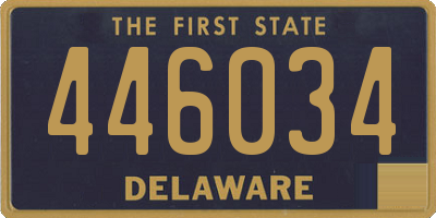 DE license plate 446034