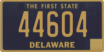 DE license plate 44604