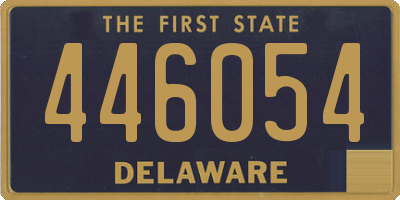 DE license plate 446054
