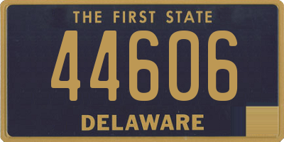 DE license plate 44606