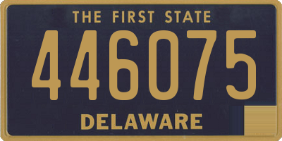 DE license plate 446075