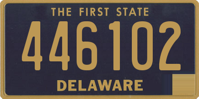 DE license plate 446102
