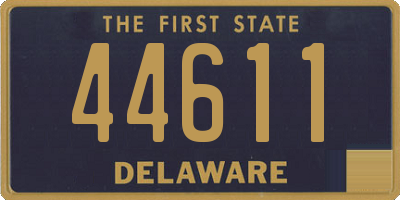 DE license plate 44611
