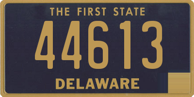 DE license plate 44613