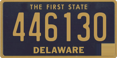 DE license plate 446130