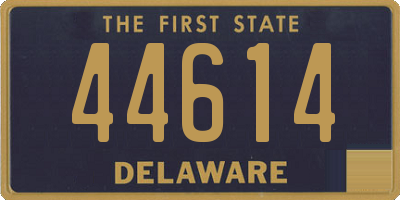 DE license plate 44614