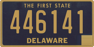 DE license plate 446141