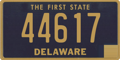 DE license plate 44617