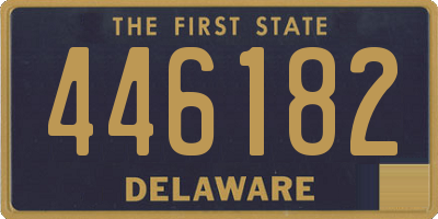 DE license plate 446182