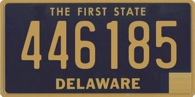 DE license plate 446185