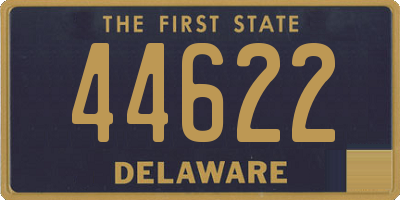 DE license plate 44622