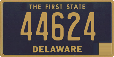 DE license plate 44624