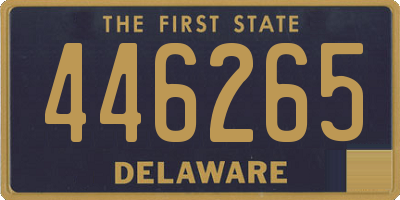 DE license plate 446265