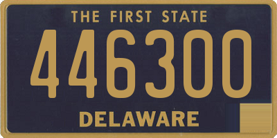 DE license plate 446300
