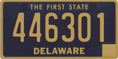 DE license plate 446301