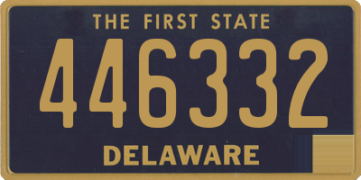 DE license plate 446332