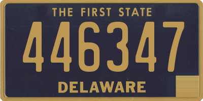 DE license plate 446347