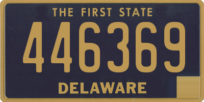 DE license plate 446369