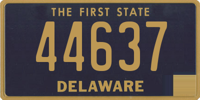 DE license plate 44637