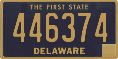 DE license plate 446374