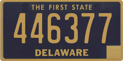 DE license plate 446377