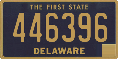 DE license plate 446396