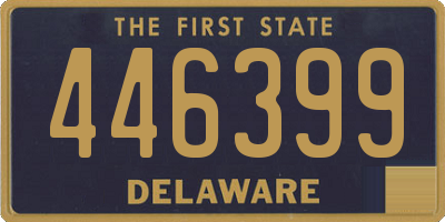 DE license plate 446399