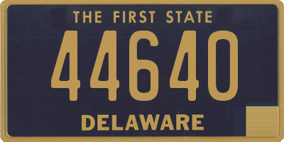 DE license plate 44640