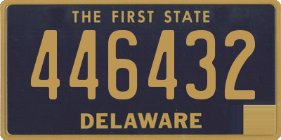 DE license plate 446432