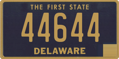 DE license plate 44644