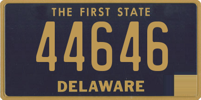 DE license plate 44646