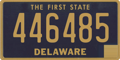 DE license plate 446485