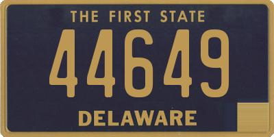 DE license plate 44649