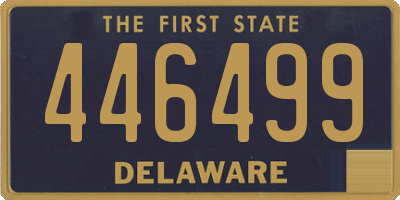 DE license plate 446499