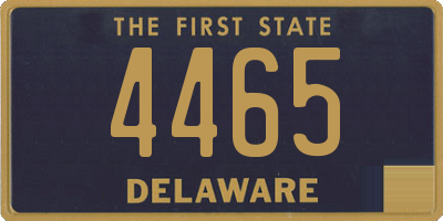 DE license plate 4465