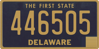 DE license plate 446505