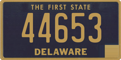 DE license plate 44653