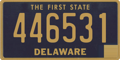 DE license plate 446531