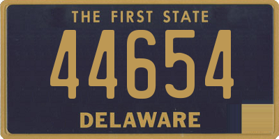 DE license plate 44654