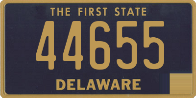 DE license plate 44655