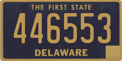 DE license plate 446553