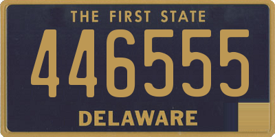 DE license plate 446555